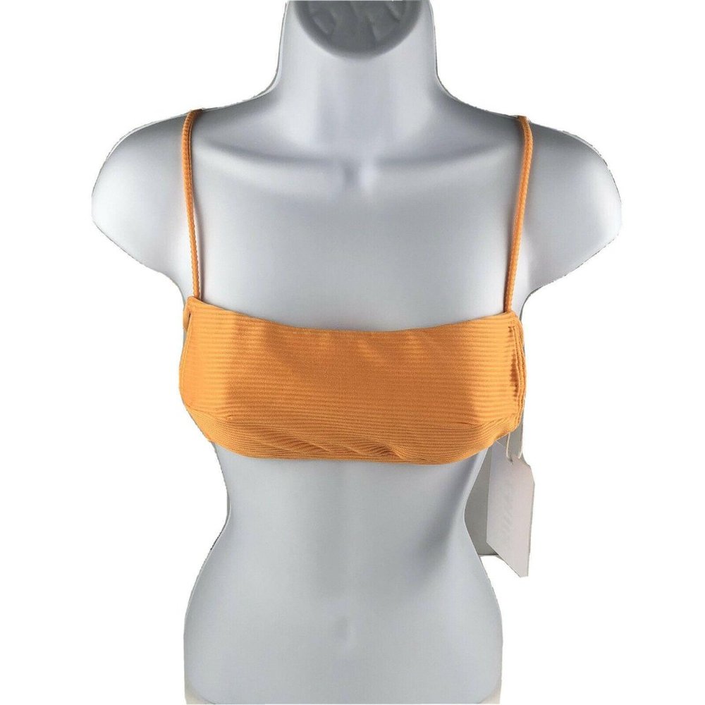 Women Small TWIIN Justice Backless Bandeau Swim Top